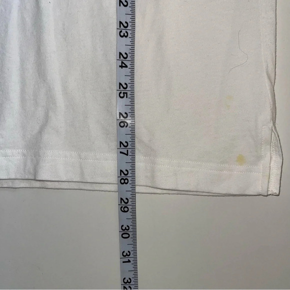 PINK Victoria’s Secret Campus Tee White Rainbow Sequin Icon Sleeve Small Women’s - Picture 10 of 13